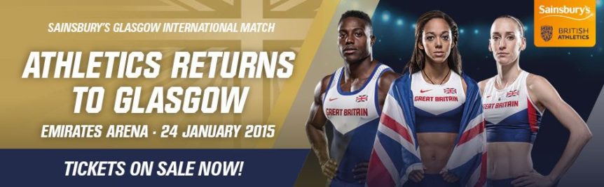 Athletics. Sainsbury's Glasgow International Match. January 2015.