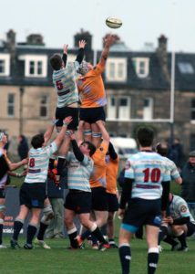 Rugby Union. Heriot's Rugby Club. v Edinburgh Academical. December 2014.