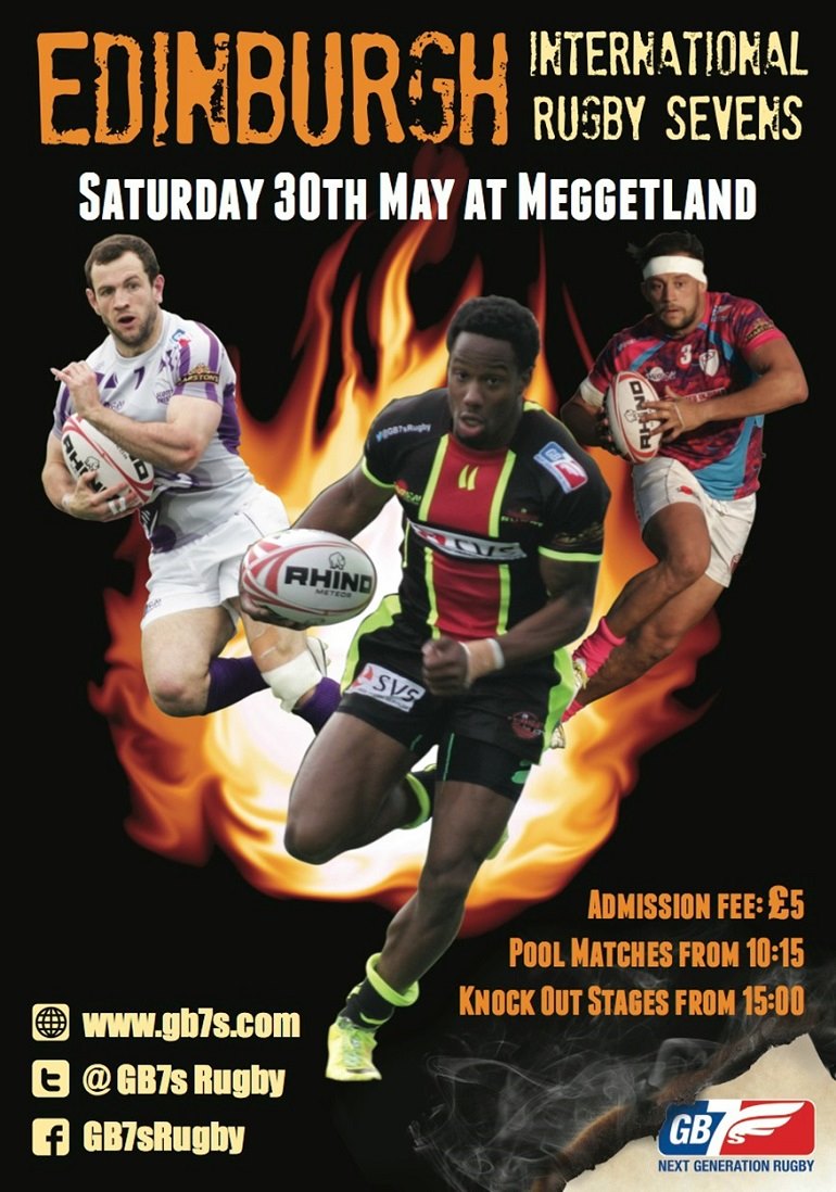 Rugby Sevens. GB7s 2015 Tour. Meggetland.