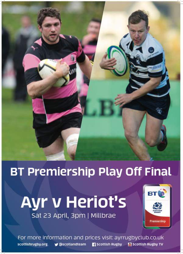 2016 BT Premiership Final. Ayr v Heriot's.