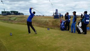 Scottish golf. Castle Stuart Golf Links. 15th tee.
