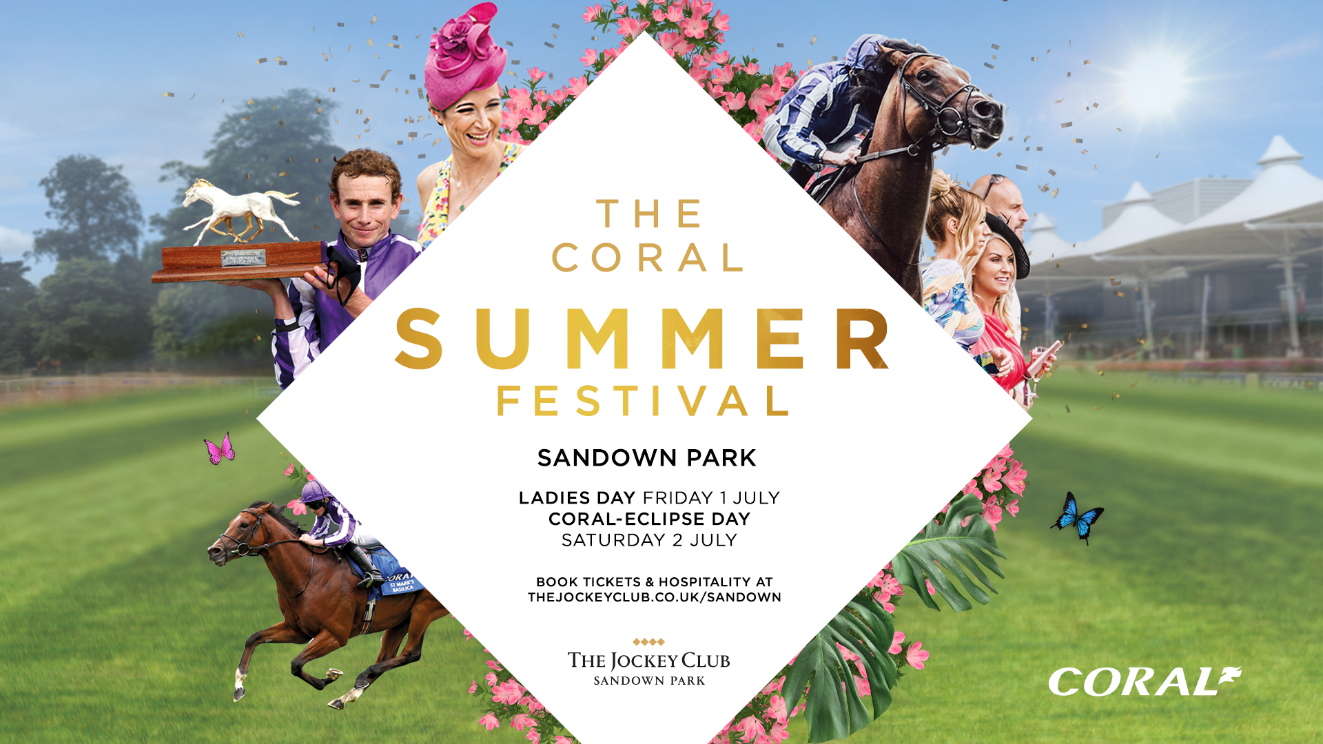 Coral Eclipse Day 🏇 Horse Racing at Sandown Park Spectator info