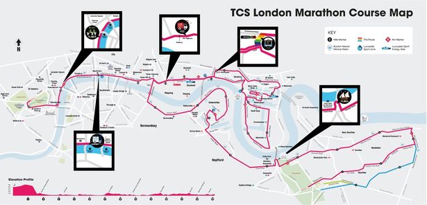 London Marathon 2025 Full Details – Route, Timings, Celebrities, Prize Money & More 2 London Marathon 2025 route