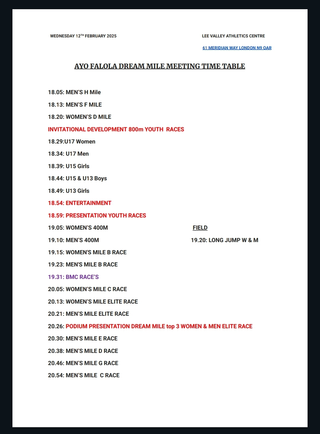 ayo falola dream mile